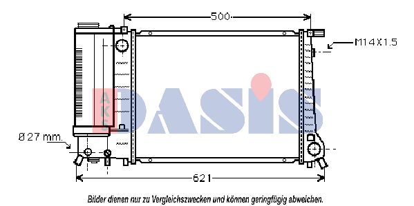 AKS DASIS Radiaator,mootorijahutus 050800N